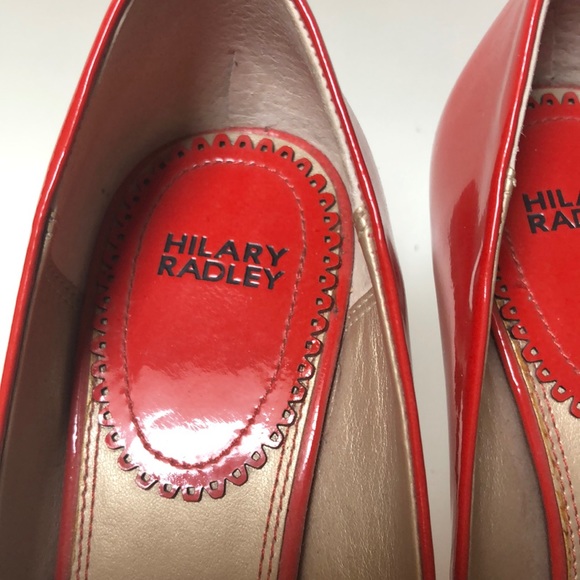Hilary Radley red patent leather peep toe heel - Picture 4 of 6